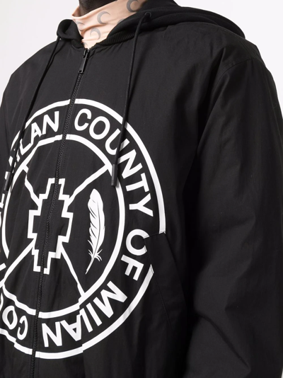 Shop Marcelo Burlon County Of Milan Skate Cross Bomber Jacket In Black