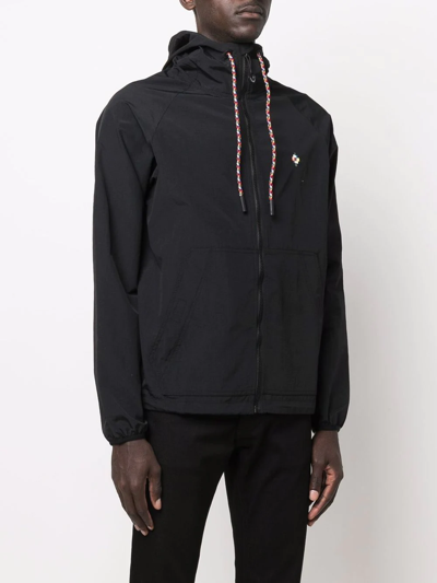 Shop Marcelo Burlon County Of Milan Lightweight Windbreaker Jacket In Black