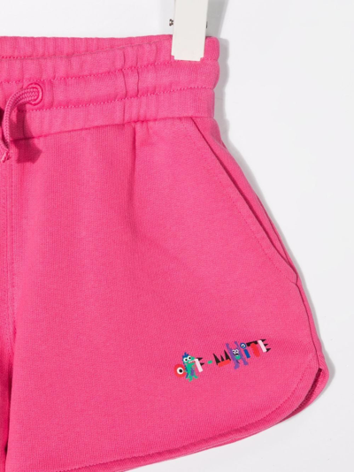 Shop Off-white Monster-print Shorts In Pink