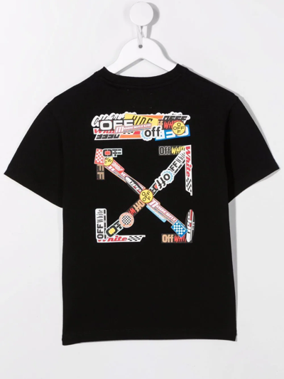 Shop Off-white Racing Arrow T-shirt In Black