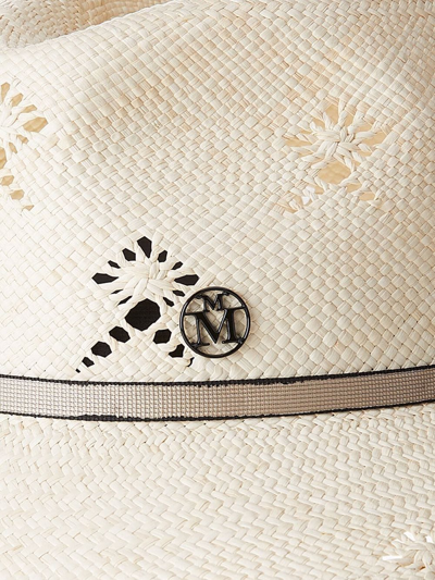 Shop Maison Michel Henrietta Straw Fedora Hat In Neutrals