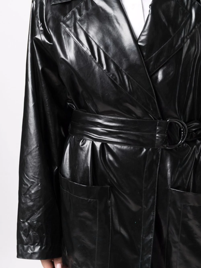Pre-owned Saint Laurent 束腰风衣（1991年典藏款） In Black