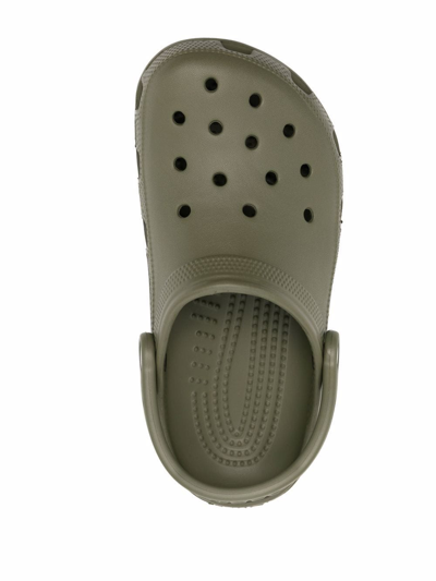 Shop Crocs Classic Clog Slides In Green