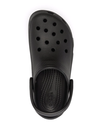 Shop Crocs Classic Platform Clog Slides In Black