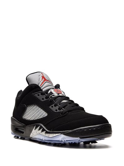 Jordan Air  5 Retro Low Golf Sneakers In Black