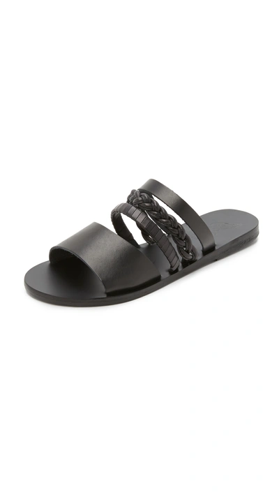 Ancient Greek Sandals Helene Gladiator Sandals In Black
