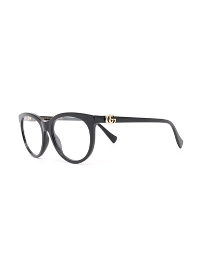 Gucci Gg Round-frame Eyglasses In Black