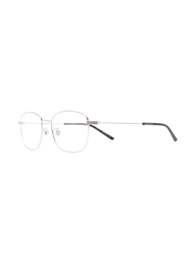 Gucci Square-frame Eyeglasses In Silver