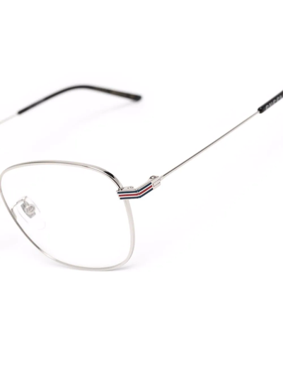 Gucci Square-frame Eyeglasses In Silver