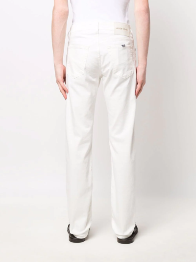 Shop Jacob Cohen Straight-leg Denim Jeans In White