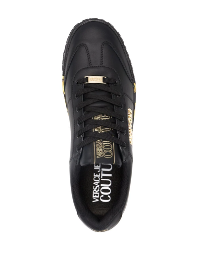 Shop Versace Jeans Couture Regalia Baroque Spinner Sneakers In Black