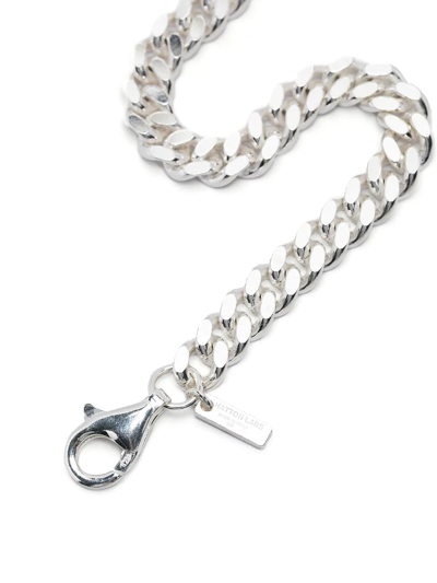 Shop Hatton Labs Cuban Curb-chain Bracelet In Silver