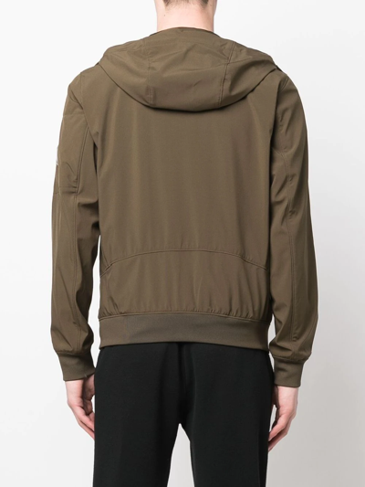 C.p. Company C.p.company C.p. Shell-r Hooded Jacket In Green
