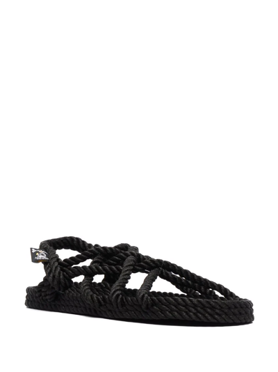 Shop Nomadic State Of Mind Strappy Rope Sandals In Black