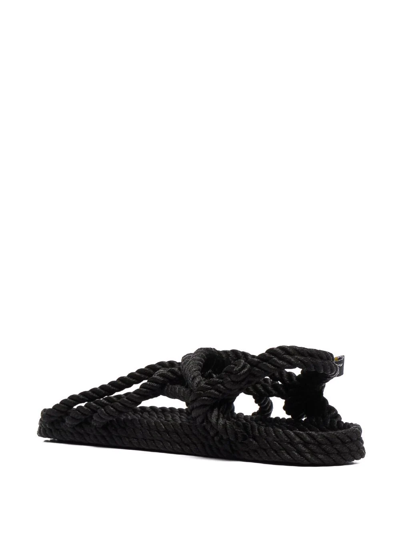 Shop Nomadic State Of Mind Strappy Rope Sandals In Black