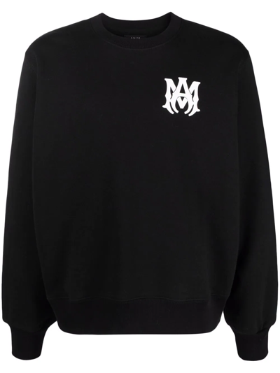Shop Amiri Logo-print Sweatshirt In Black