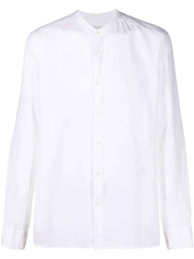 Shop Tintoria Mattei Band-collar Shirt In White
