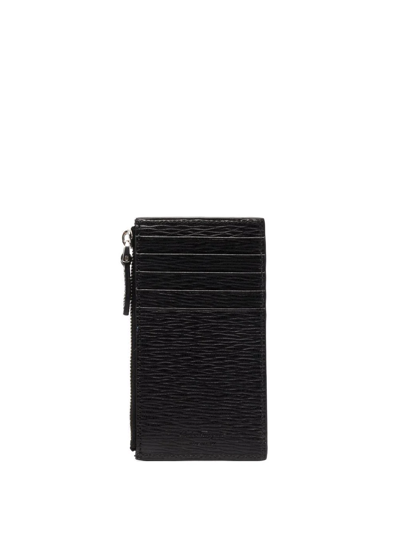 Shop Ferragamo Logo Zipped Wallet In Black