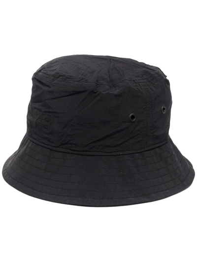Shop Y-3 Ripstop Drawstring Bucket Hat In Black