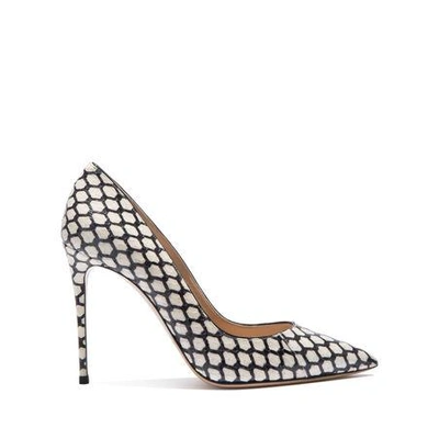 Shop Casadei Perfect Pump In Black And White