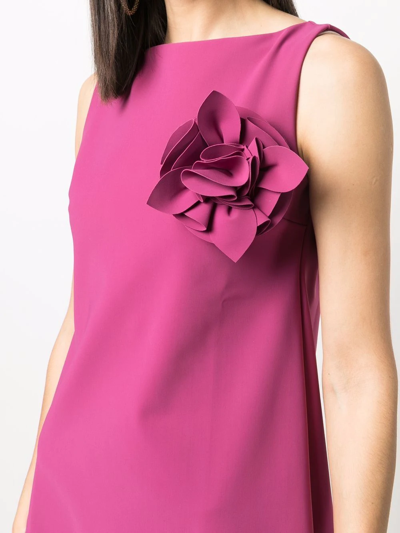 Shop Le Petite Robe Di Chiara Boni Flower-applique Detail Dress In Pink