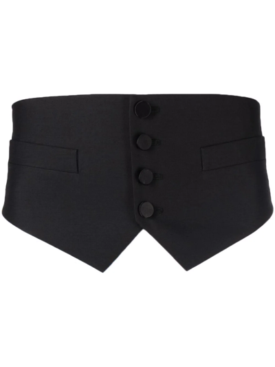 Shop Dsquared2 Button-down Waistcoat In Black