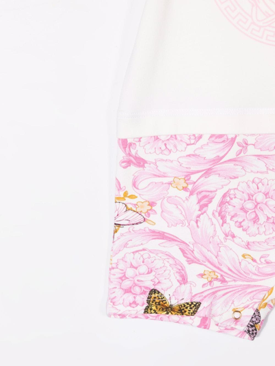 Versace Medusa Butterfly-print Romper In White