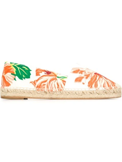 Stella Mccartney Print Espadrille Flat (women) In White