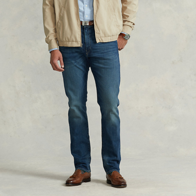 Shop Polo Ralph Lauren Prospect Straight Stretch Jean In Dove Grey