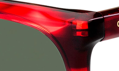 Shop Givenchy 56mm Gradient Rectangle Sunglasses In Red Horn/ Green