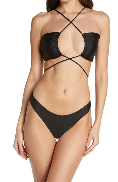 Shop Jade Swim Expose High Cut Bikini Bottoms In Black