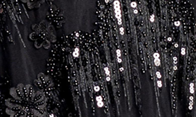 Shop Dress The Population Adelina Sequin Fit & Flare Dress In Black Multi