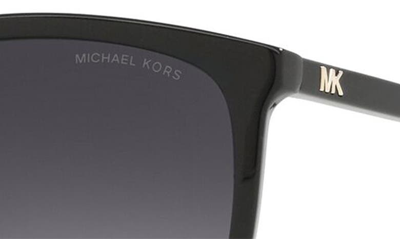 Michael Kors 57mm Gradient Cat Eye Sunglasses In Black