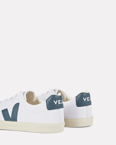 Shop Veja Esplar Canvas Low-top Sneakers In White