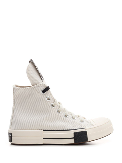 Shop Rick Owens Drkshdw Drkshdw By Rick Owens Men's White Other Materials Sneakers