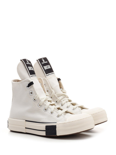 Shop Rick Owens Drkshdw Drkshdw By Rick Owens Men's White Other Materials Sneakers