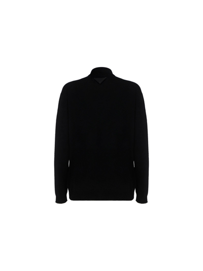 Shop Prada Women's Black Other Materials Polo Shirt
