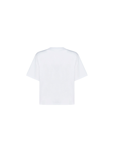 Shop Moncler Women's White Other Materials T-shirt