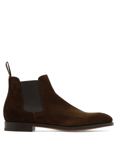Shop John Lobb Men's Brown Other Materials Ankle Boots