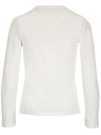 Shop Comme Des Garçons Play Men's White Other Materials T-shirt