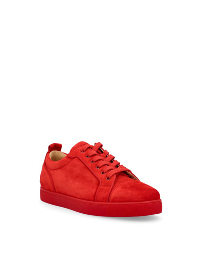 Shop Christian Louboutin Men's Red Other Materials Sneakers