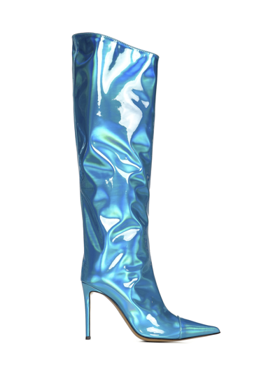 Shop Alexandre Vauthier Alex Boots In Light Blue