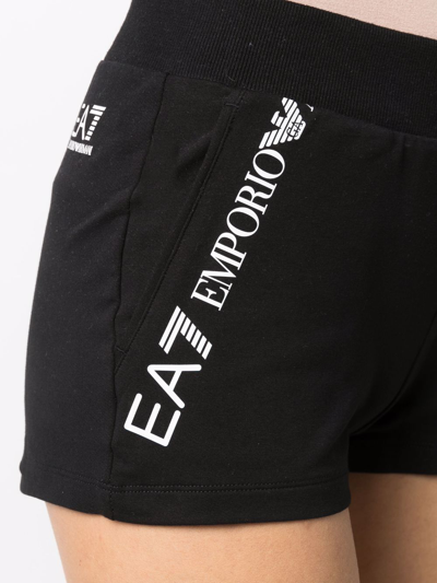 Shop Ea7 Logo Cotton Shorts