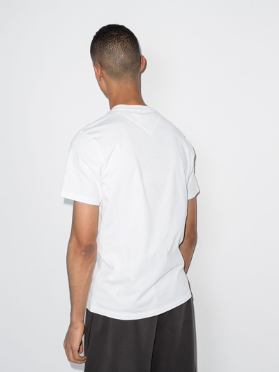 Shop Kenzo Logo Print Cotton T-shirt In White