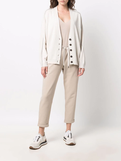 Brunello Cucinelli Stretch-cotton Tank Top In Nude