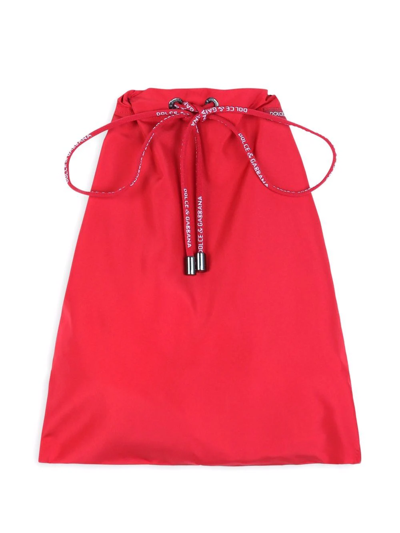 Shop Dolce & Gabbana Logo-tag Swim Shorts In Rot