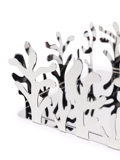 Alessi Coral Reef Napkin Holder In Silber