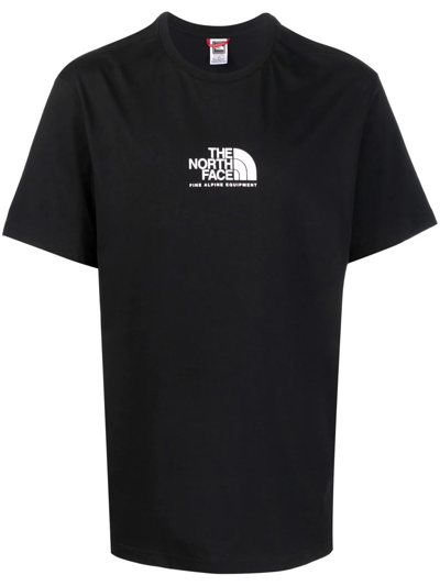 Shop The North Face Logo-print Short-sleeved T-shirt In Schwarz