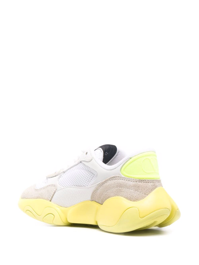 Shop Valentino Bubbleback Chunky Sneakers In Weiss