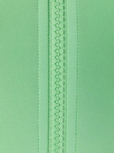 Y-3 Half-zip High-neck Swimsuit In Grün